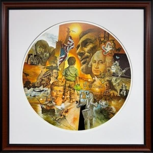 Jonas Gerard "We the People" gerahmt signiert historisch patriotisch USA Portrait Kunst - Bild 1 von 13