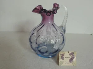 Exc 1988 brocca opalescente vintage gelso Fenton 7" brocca opalescente brocca - Foto 1 di 12