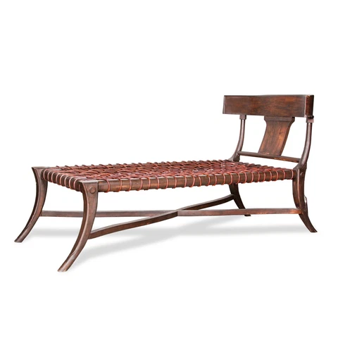 Robsjohn Gibbings style Klismos Walnut Chaise Lounge Cover