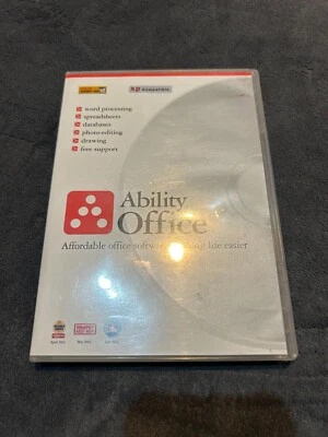 Ability Office - Office Suite PC CD-ROM Software with manual (Free P+P) - Image 1 of 3