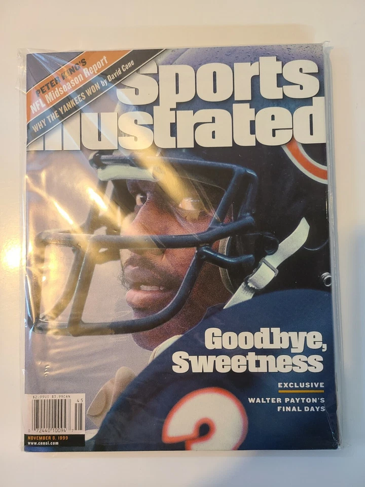  Miembro del Salón de la Fama Walter Payton Sports Illustrated Rip Foto 1 de 1