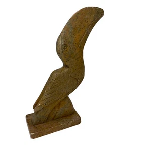 Stone Statue Tropical Bird Toucan Tiki Bar Decour - Picture 1 of 11