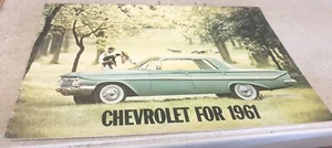1961 CHEVROLET Range USA Sales Brochure BELAIR IMPALA CORVETTE Corvair - Picture 1 of 9