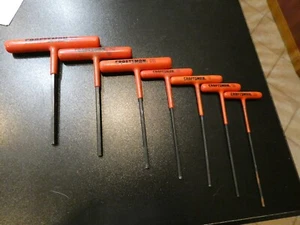 Craftsman Hex T-Handle Allen Wrench Key Set 7 Piece (3/32" - 1/4") - Picture 1 of 5
