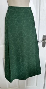 NWT Womens La Redoute Green Button Midaxi Skirt EU 38 UK 8-10 Free Post - Picture 1 of 16