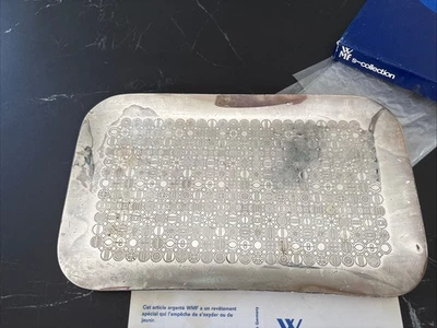 PLATEAU METAL ARGENTÉ WMF - S-COLLECTION ANNÉES 1970 - Photo 1/4