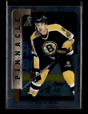 1996-97 Pinnacle Be a Player #172 Sandy Moger Autographs Silver - Image 1 of 2