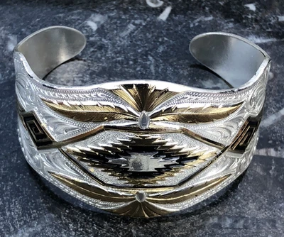 Brazalete vaquero estilo western vintage American Montana Silversmiths águila brazalete Foto 1 de 4