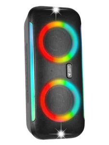 freenet Basics Lautsprecher Speaker Party BOOM LED Box schwarz - Bild 1 von 1