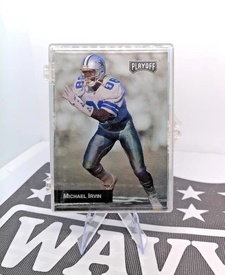 EX-NM 1993 Playoff NFL Football Michael Irvin Promo - Complete Insert Set 6/6  - Image 1 of 4