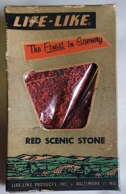 Life Like HO Red Scenic Stone #S101K - NOS - Image 1 of 3