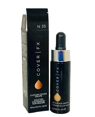 COVER FX Custom Cover Drops - 0.5oz/15ml  #N 35 - NIB - Image 1 of 4