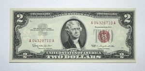 1963 $2 United States Red Seal Note UNC - Picture 1 of 2