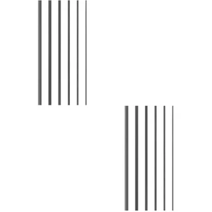 Paquete de 2 insertos de reparación de caña de pescar de viaje de fibra de carbono retráctiles para surf - Imagen 1 de 12