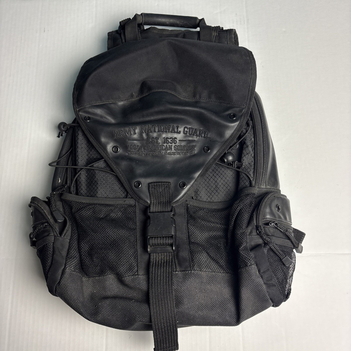 【MADE IN USA】US MADE NATIONAL GUARD BAG National Guard Black Tactical Backpack Daypack Laptop Bag
