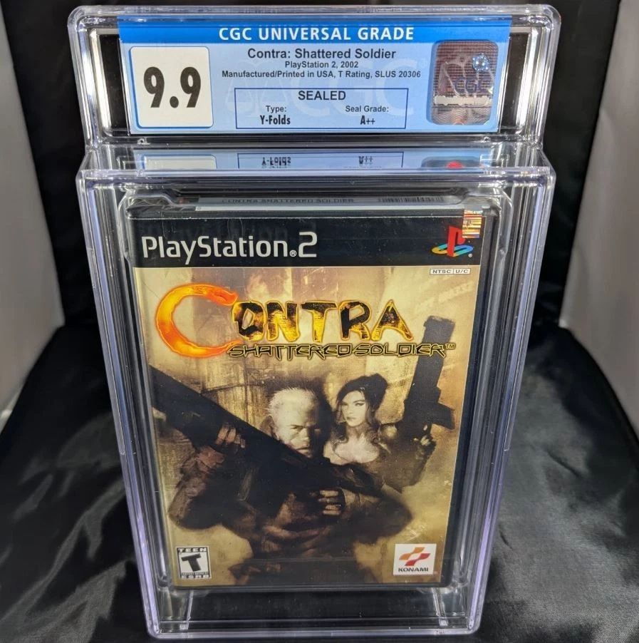 Factory Sealed - Contra Shattered Soldier - Black Label PS2 - CGC 9.9 A++ - Image 1 of 1