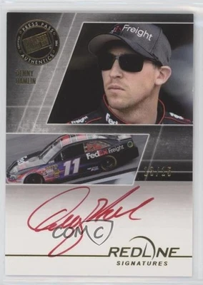 2014 Press Pass Redline Signatures Red /15 Denny Hamlin #RS-DH Auto - Image 1 of 2