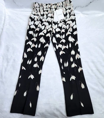 Pantalones florales Valentino Snowdrop crepé alta costura | Tallas XS y M | Precio de venta sugerido por el fabricante $2200 Foto 1 de 4