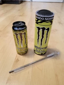 Vaso de acero inoxidable Lando Norris Monster 20 oz con tapa pajita MÁS bebida y montaña rusa - Imagen 1 de 6