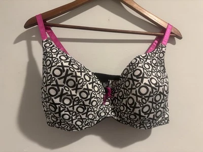 Sujetador XOXO Love 40D con aros push-up rosa negro blanco para mujer Foto 1 de 4