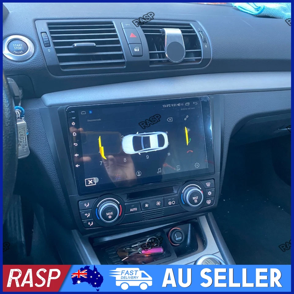 HEAD UNIT CARPLAY ANDROID15 FOR BMW 1 SERIES E88 E82 E81 E87 2004-11 SAT NAV 64G - image 1 of 4