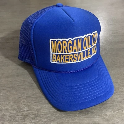 Sombrero de Colección Snapback Morgan Oil Co Bakersville NC Camionero Malla Etiqueta Cobra Foto 1 de 4