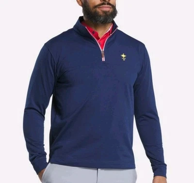 FootJoy  1/4 zip Pullover Trophy 1927 Navy 34997 - Image 1 of 4