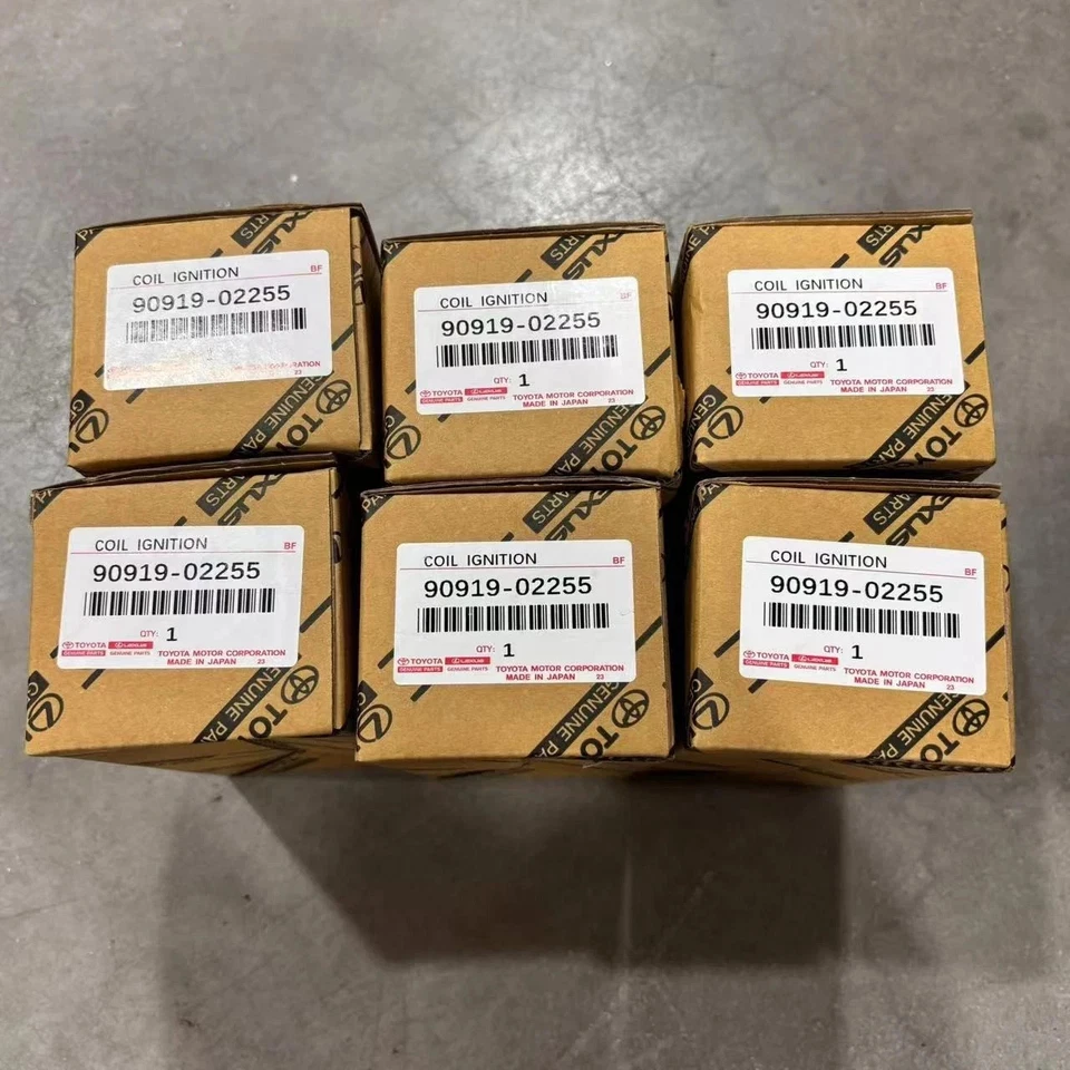 90919-02255 6x Ignition Coils For Toyota Camry RAV4 Tacoma Lexus GS350 3.5L Foto 1 de 4