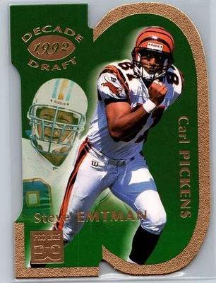 1998 Pro Line DC III #DD4 Steve Emtman / Carl Pickens Decade Draft - Image 1 of 2