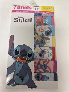Girls 7pairs Disney Stitch Panties, Size 8 Briefs NIB - Picture 1 of 4