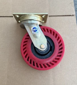 Rwm 8 х 2 Swivel Plate Caster Polyurethane 1200 Lb - Picture 1 of 7