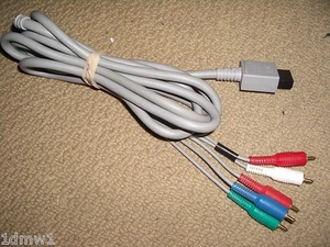 NINTENDO WII COMPONENTE OFICIAL HD TV AV CABLE PLOMO 480i Adaptador Alta Definición - Imagen 1 de 1