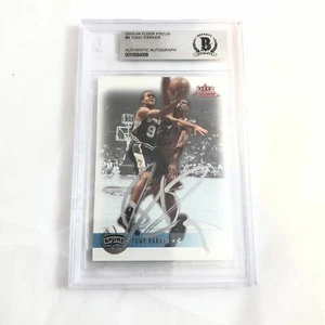 2003-04 Fleer Focus Tony Parker Signed AUTO #8 BAS BGS Beckett Slabbed Autograph - Picture 1 of 4