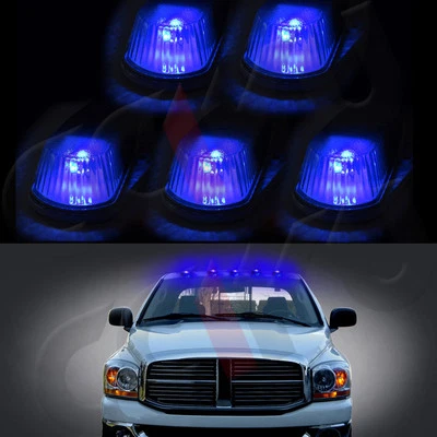 (5) Classic Clear Cab Roof Marker Running Lamps w/ Free Bulb For Ford Truck 4x4 Foto 1 de 4