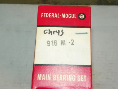 Cojinete principal Chrysler Dodge 354, 331 motores 1954-1959 NOS Federal-Mogul 916 m-2 Foto 1 de 3