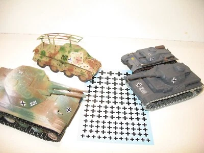 SOLIDO, 132 Transfer Decals Balkenkreuz Stickers German Military Car - Image 1 of 4