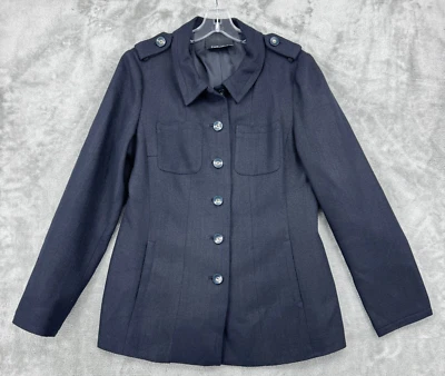 Carlisle Jacket Womens 10 Silk Button Lightweight Career Classic Lined Black - Image 1 of 4