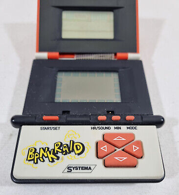 Vintage Systema, Bank Raid Handheld Game, Double Screen, Collectable, RARE
