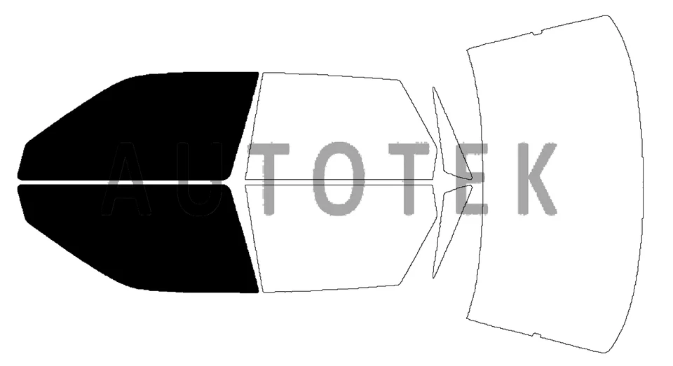 Película precortada ventanas delanteras de dos puertas cualquier tono para Toyota Camry 1987-1991 Foto 1 de 4
