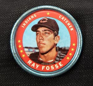 1971 Topps Coin Pin Ray Fosse #42 Cleveland Indians NM