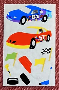 NUEVO Mrs. Grossman's 10 Pegatinas COCHES DE CARRERAS 1998 Pegatinas retiradas por yarda - Imagen 1 de 2