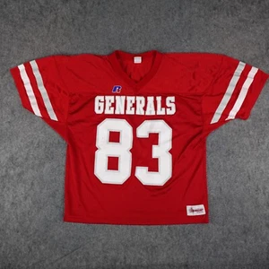 Vintage High School Football Jersey Men XL Russell Athletic 83 Generals Ohio 90s - Picture 1 of 13