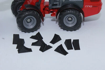 10 X Brake Wedge Black 1:32 Chock Wedge Stop Wedge For Model Excavators Trucks - Image 1 of 3