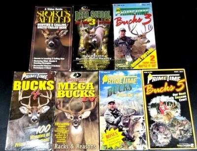 Large Hunting VHS Lot Big Buc Hunting, Prime Time, Mossy Oak and Sports Afield - Image 1 of 4