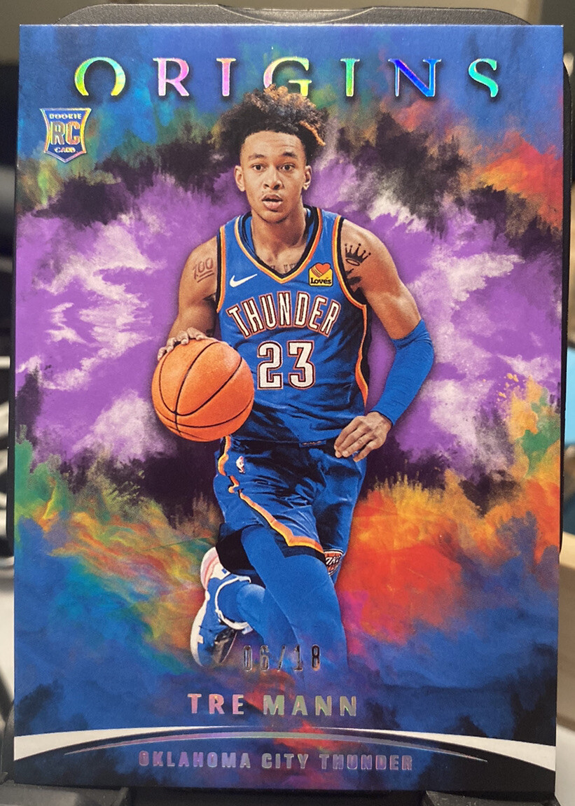 2021-22 Panini Origins TRE MANN RC Purple FOTL 16/18 NBA Oklahoma City Thunder