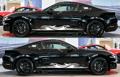 ДЛЯ Ford Mustang качающаяся панель двери боковые полосы наклейки наклейки комплект 1999-04 2 - Изображение 1 из 4