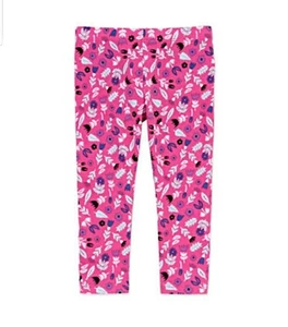 NWT New Baby Girls Okie Dokie Leggings Pink with Flowers Size 9 Months - Picture 1 of 1
