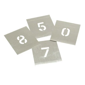 Stencils F112 Set of Zinc Stencils - Figures 1.1/2in - Picture 1 of 1