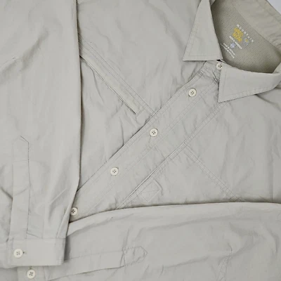 Camisa Mountain Hard Wear Para Hombres Grande Beige Manga Redonda Ventilada Pesca Pescador Foto 1 de 4