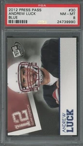 Press Pass #30 Andrew Lucky Blue 2012 PSA 8 - Imagen 1 de 2